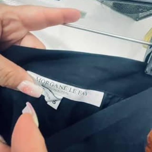 Morgane Le Fay Blue and White Skater Midi Skirt - Picture 5 of 5